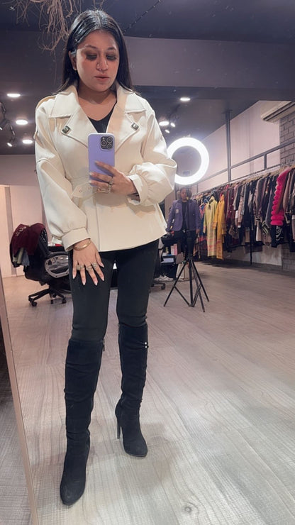 Kiko ivory Stylish Jacket