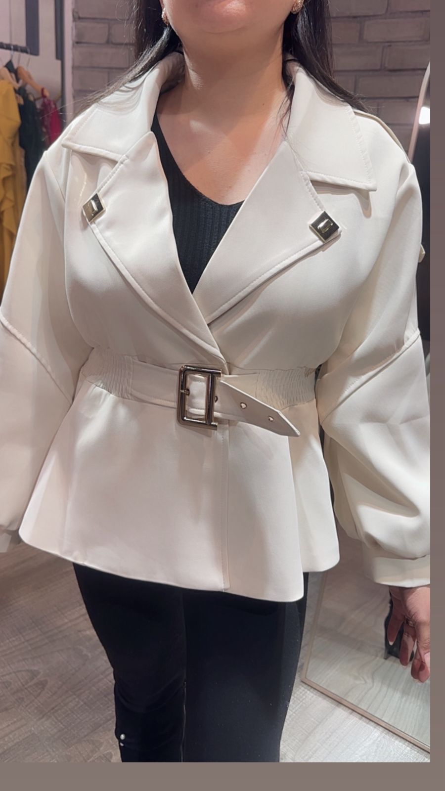 Kiko ivory Stylish Jacket
