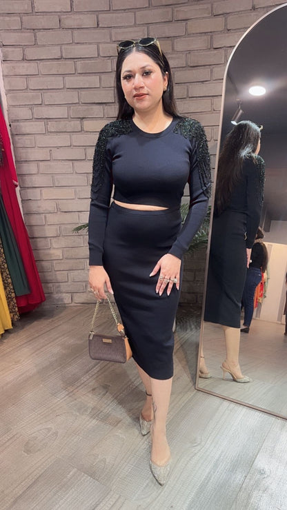 Shirin Black Designer Dress