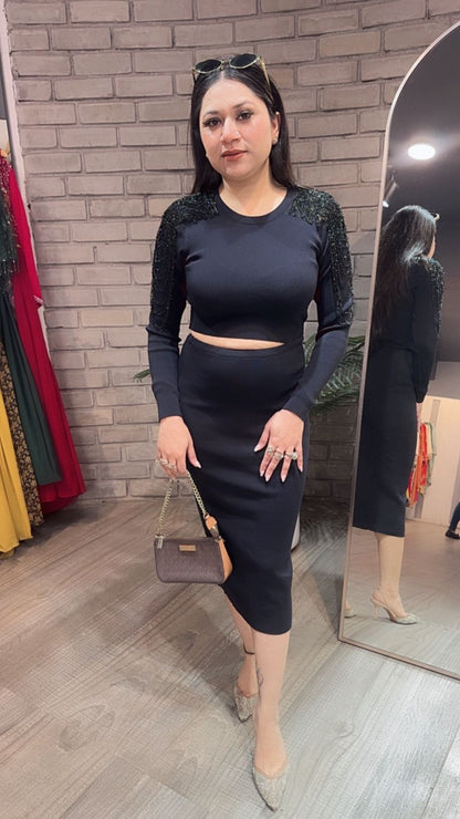 Shirin Black Designer Dress