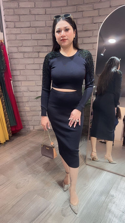 Shirin Black Designer Dress