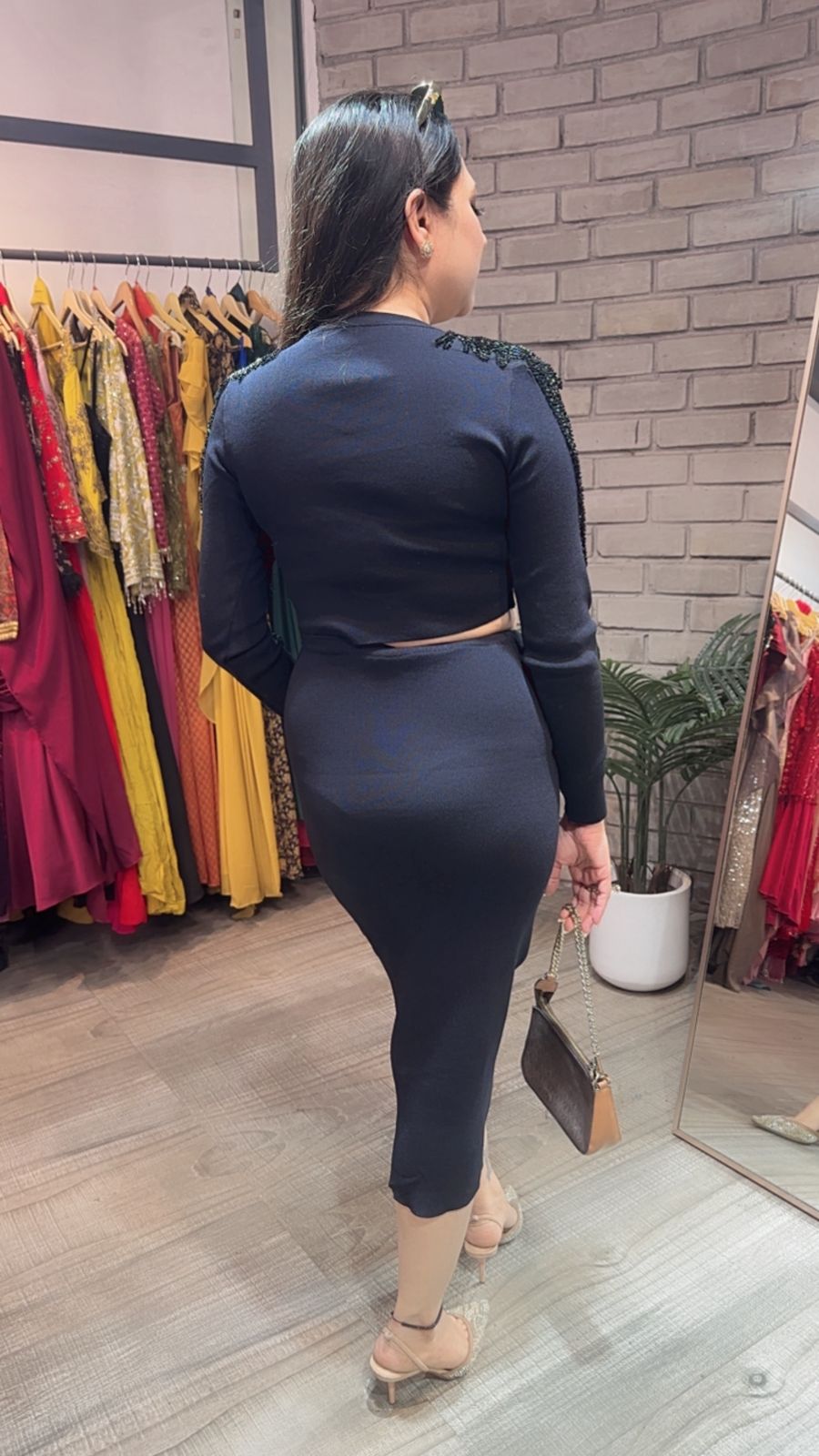 Shirin Black Designer Dress