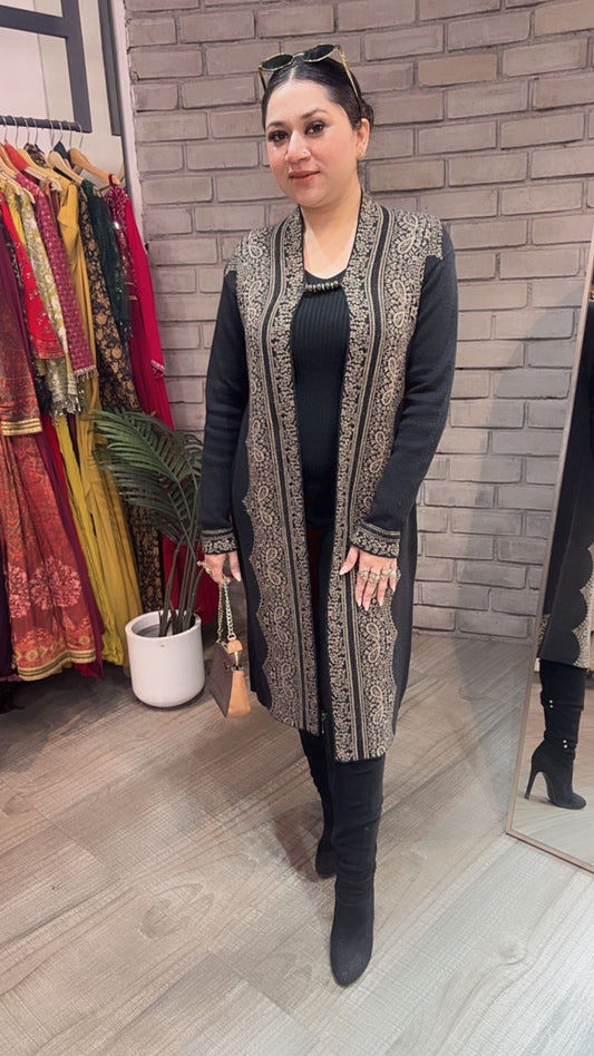 Rabia Black Long Jacket