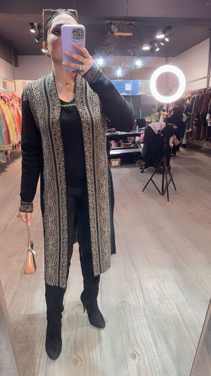 Rabia Black Long Jacket