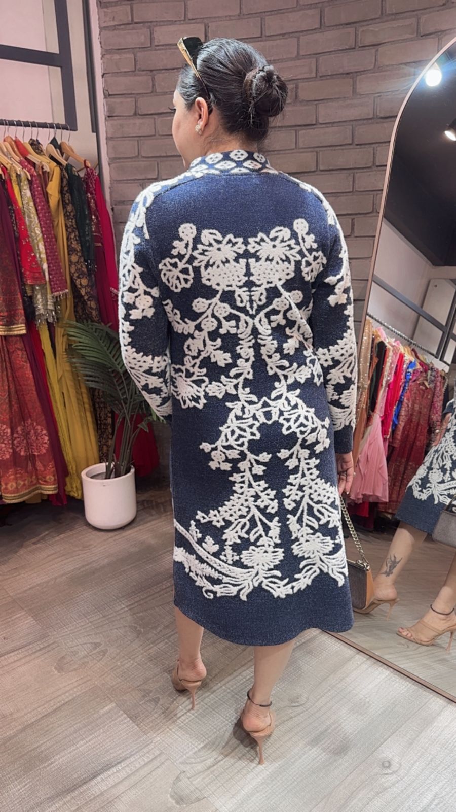 Soraya 2 Blue Woolen Dress