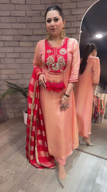 Kaarma Red Tassel Designer suit