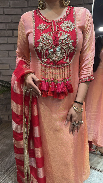 Kaarma Red Tassel Designer suit