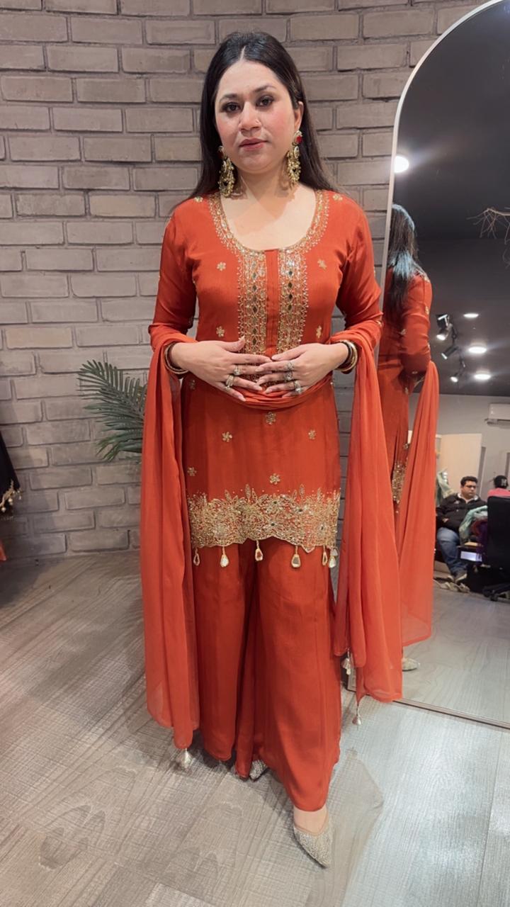 Asaya Rust Designer Suit