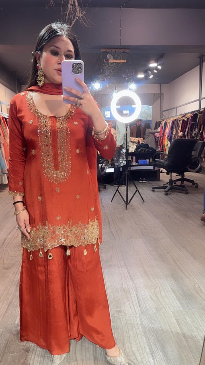 Asaya Rust Designer Suit