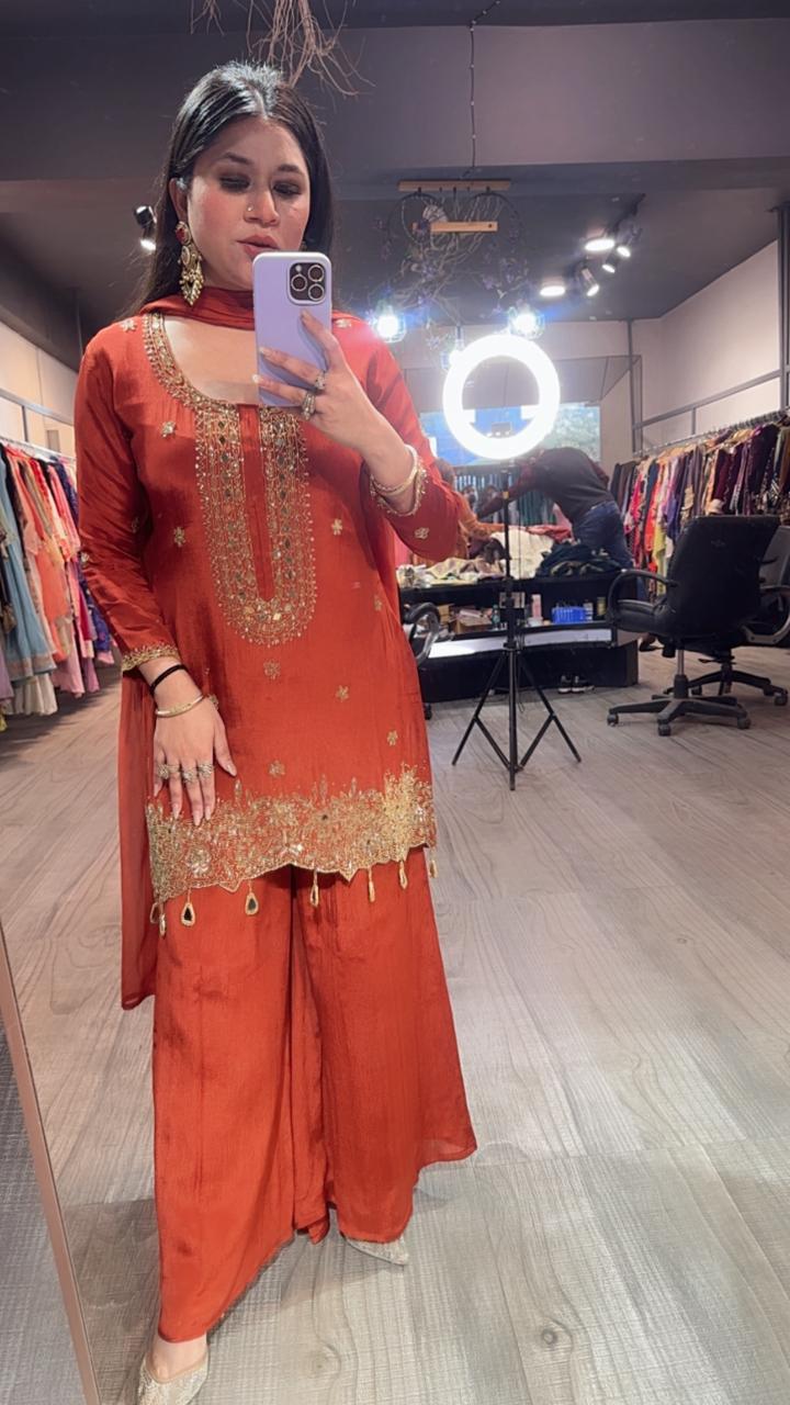 Asaya Rust Designer Suit