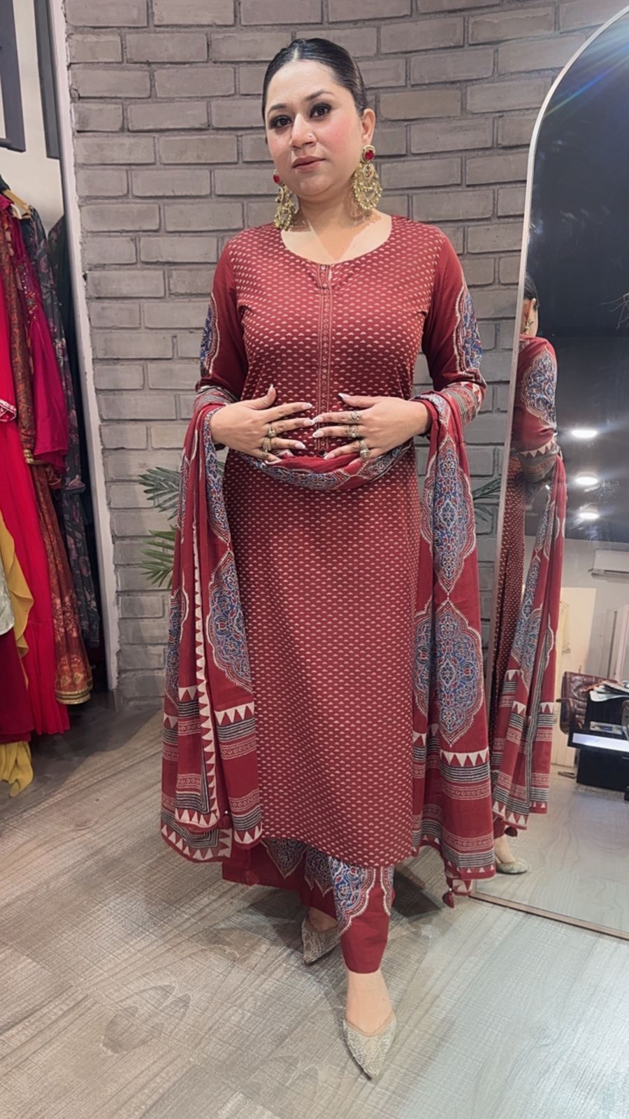 Tahiliani Brown Cotton Suit