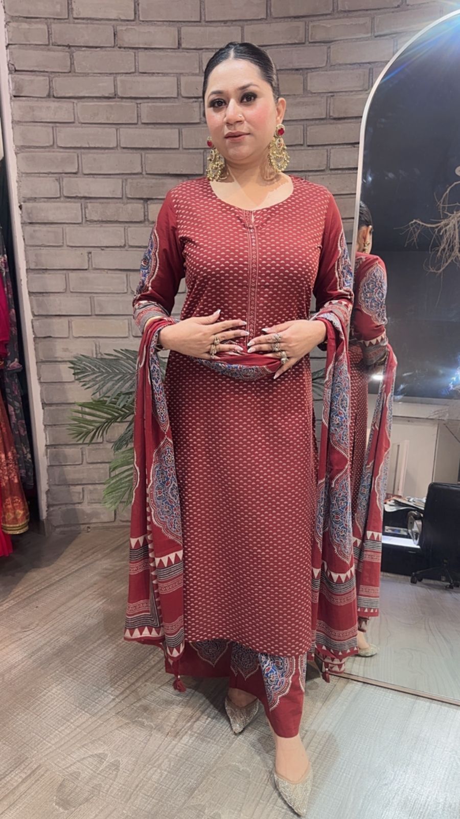 Tahiliani Brown Cotton Suit