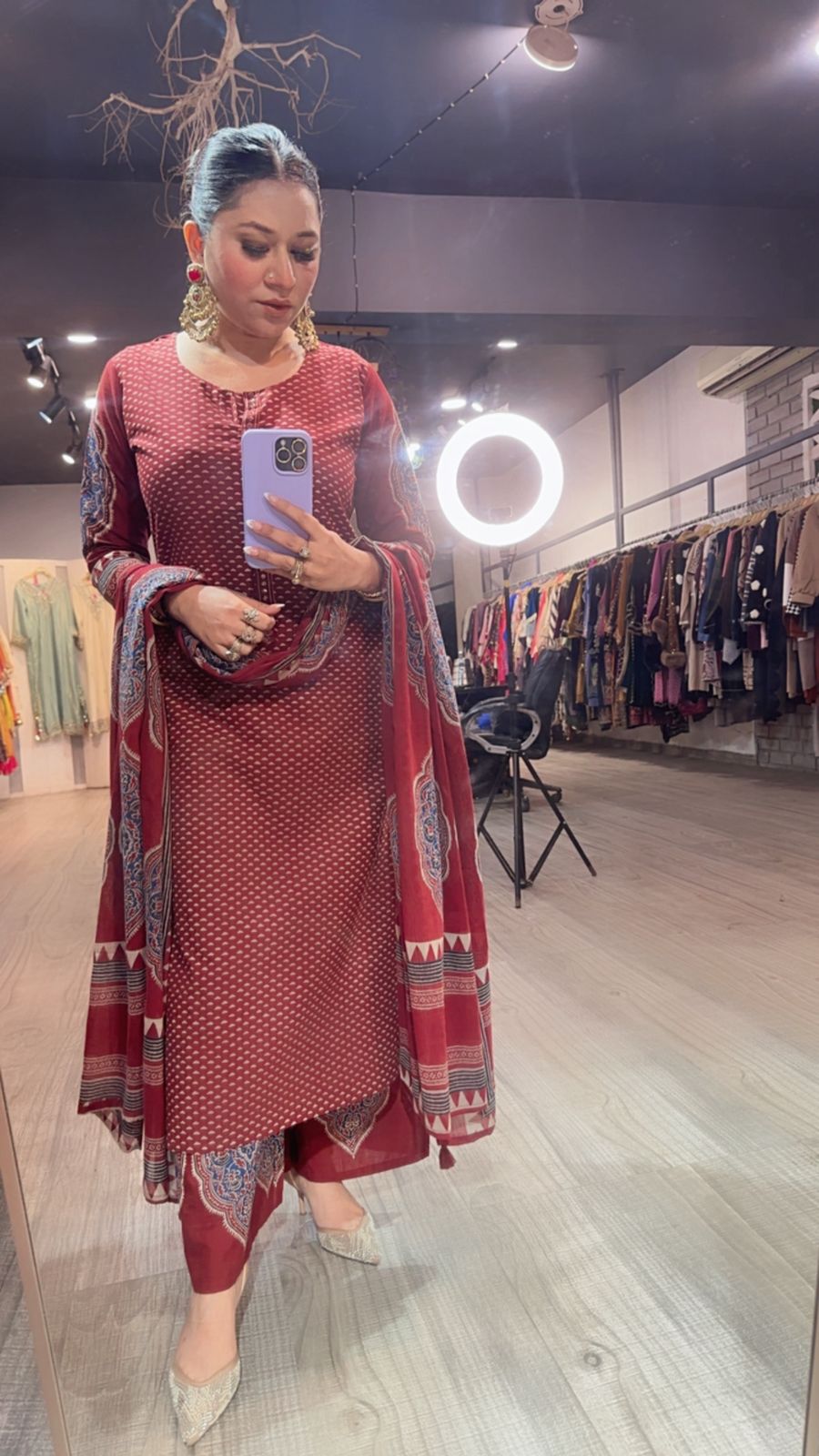 Tahiliani Brown Cotton Suit