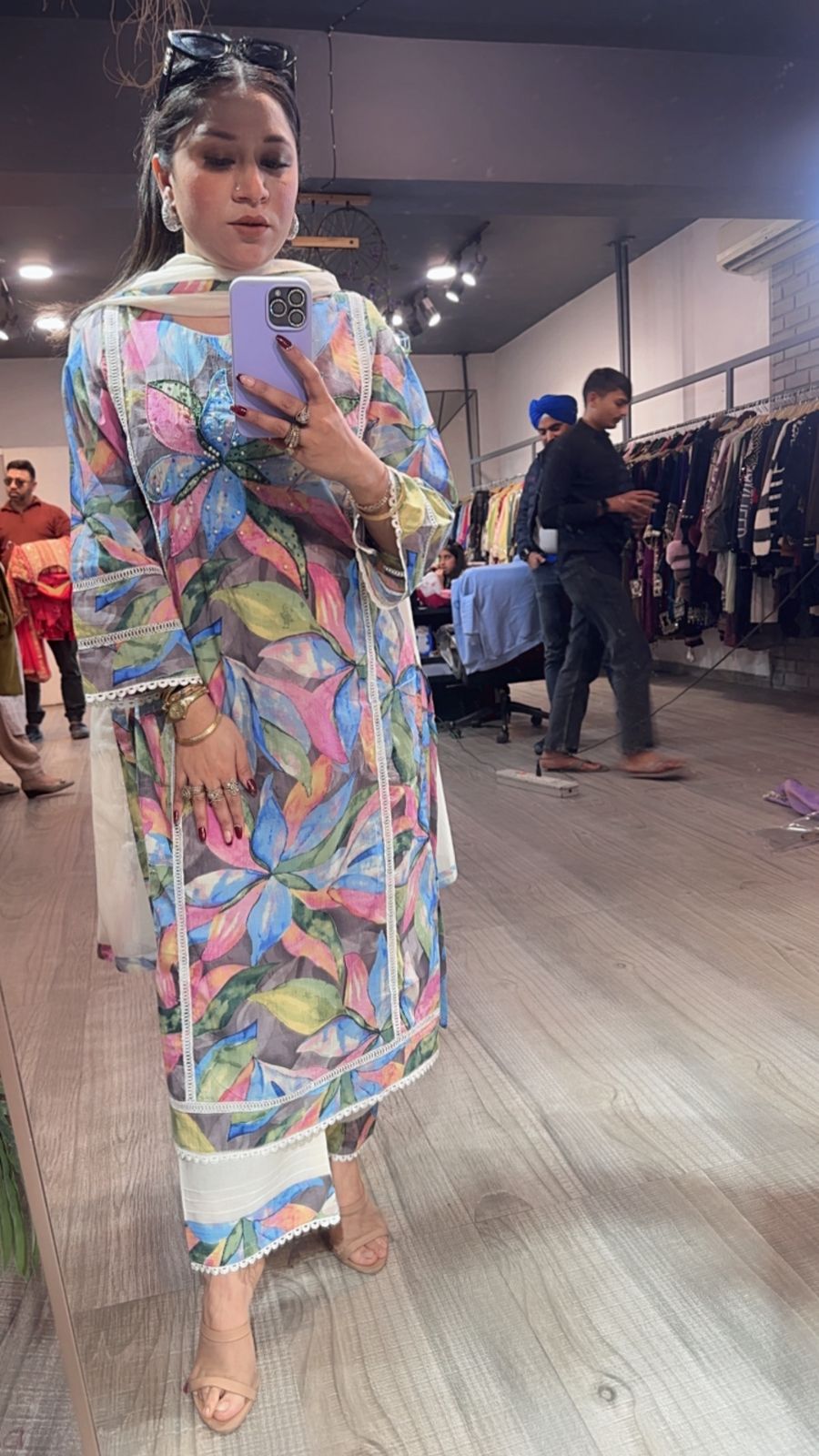 Basil Cotton Digital Designer Suit