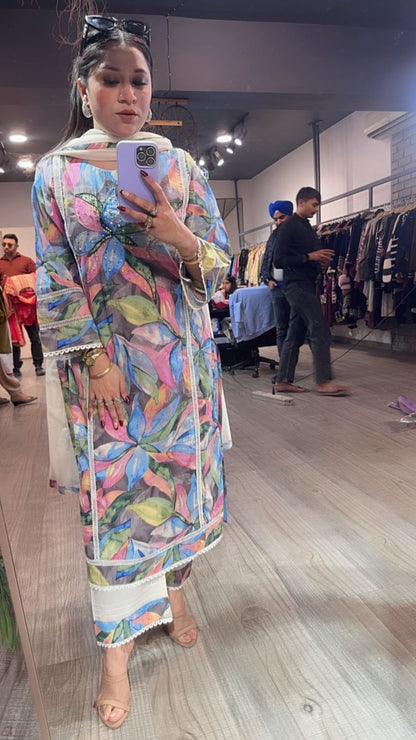 Basil Cotton Digital Designer Suit