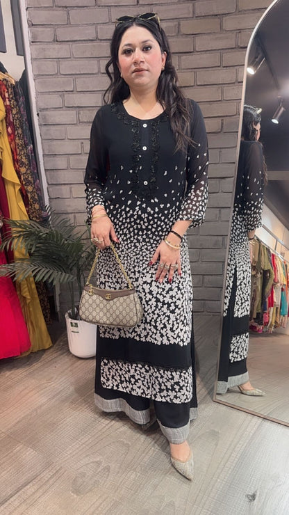 Piano Black white Designer Cordset