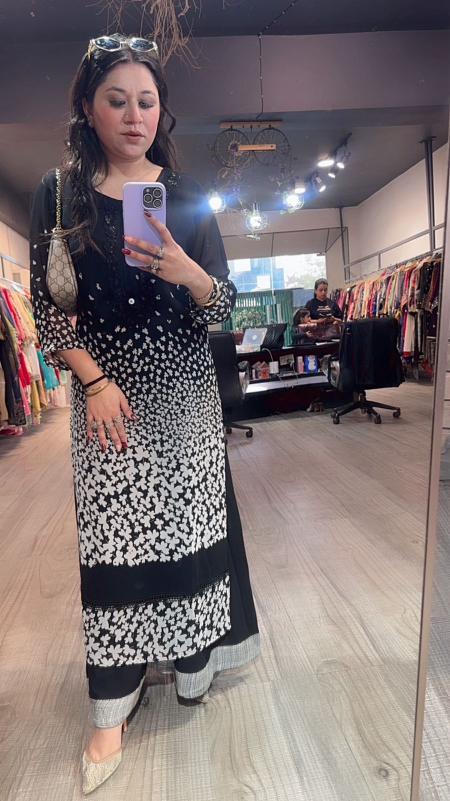 Piano Black white Designer Cordset