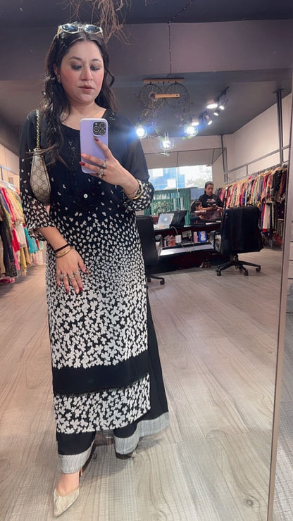 Piano Black white Designer Cordset