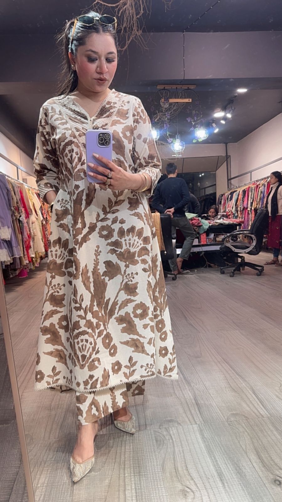 Timtam ivory Brown Designer Cordset