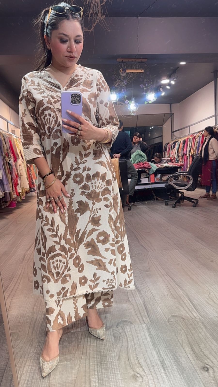 Timtam ivory Brown Designer Cordset