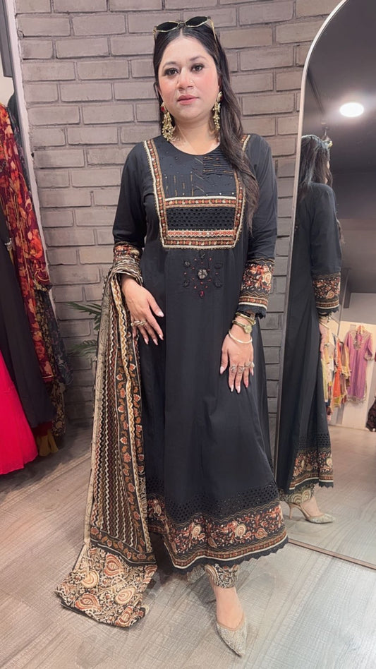Akira Black Designer Anarkali Suit