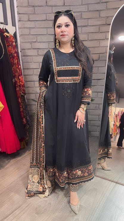 Akira Black Designer Anarkali Suit