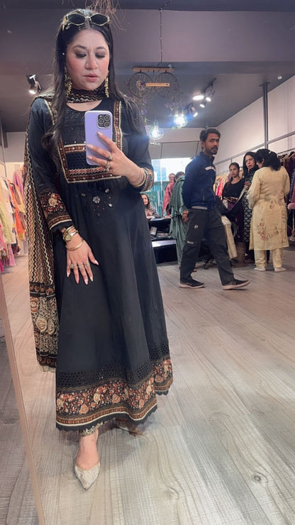 Akira Black Designer Anarkali Suit