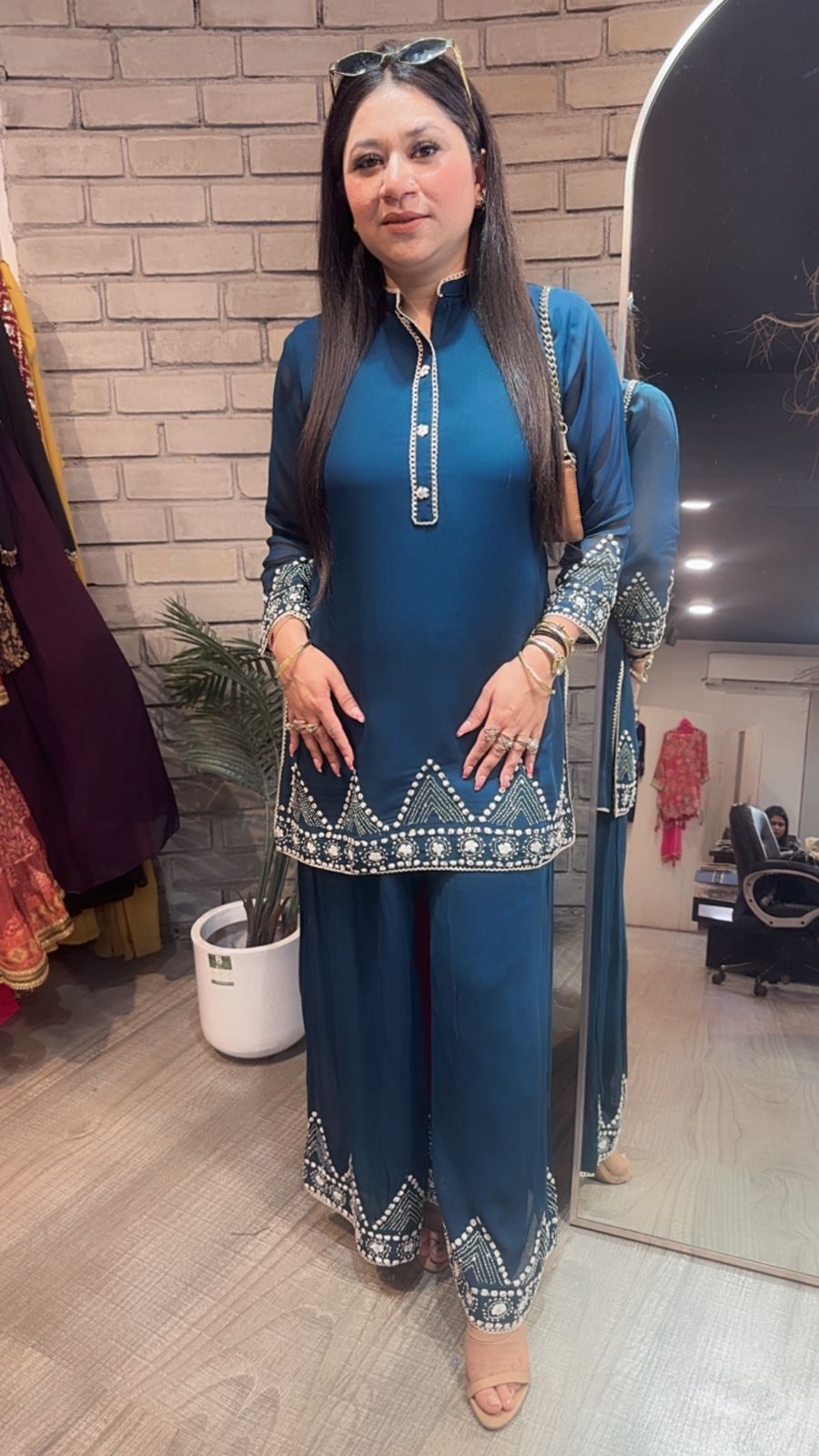 Dice Teal Blue Designer Cordset