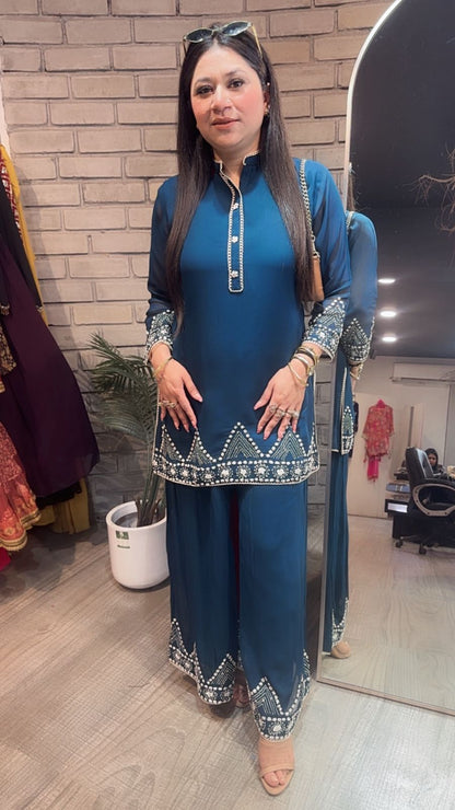 Dice Teal Blue Designer Cordset