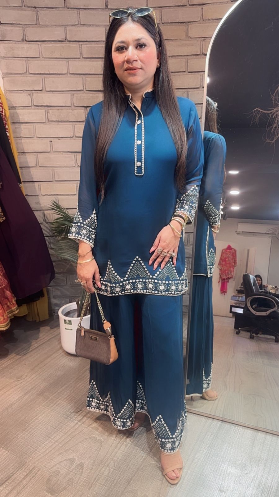 Dice Teal Blue Designer Cordset