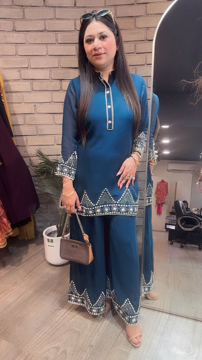 Dice Teal Blue Designer Cordset