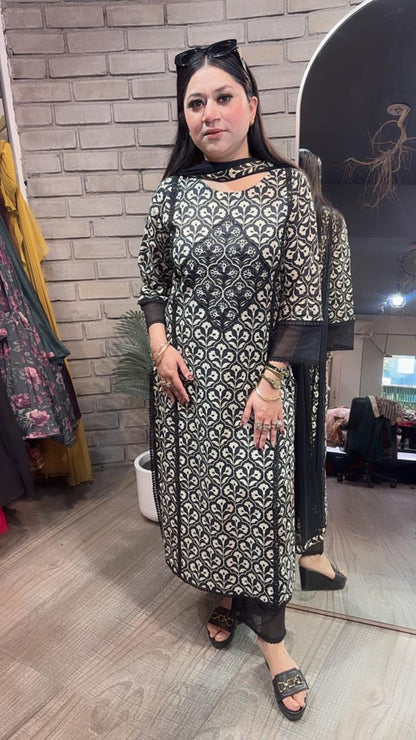 Sabya Cotton Digital Designer Suit