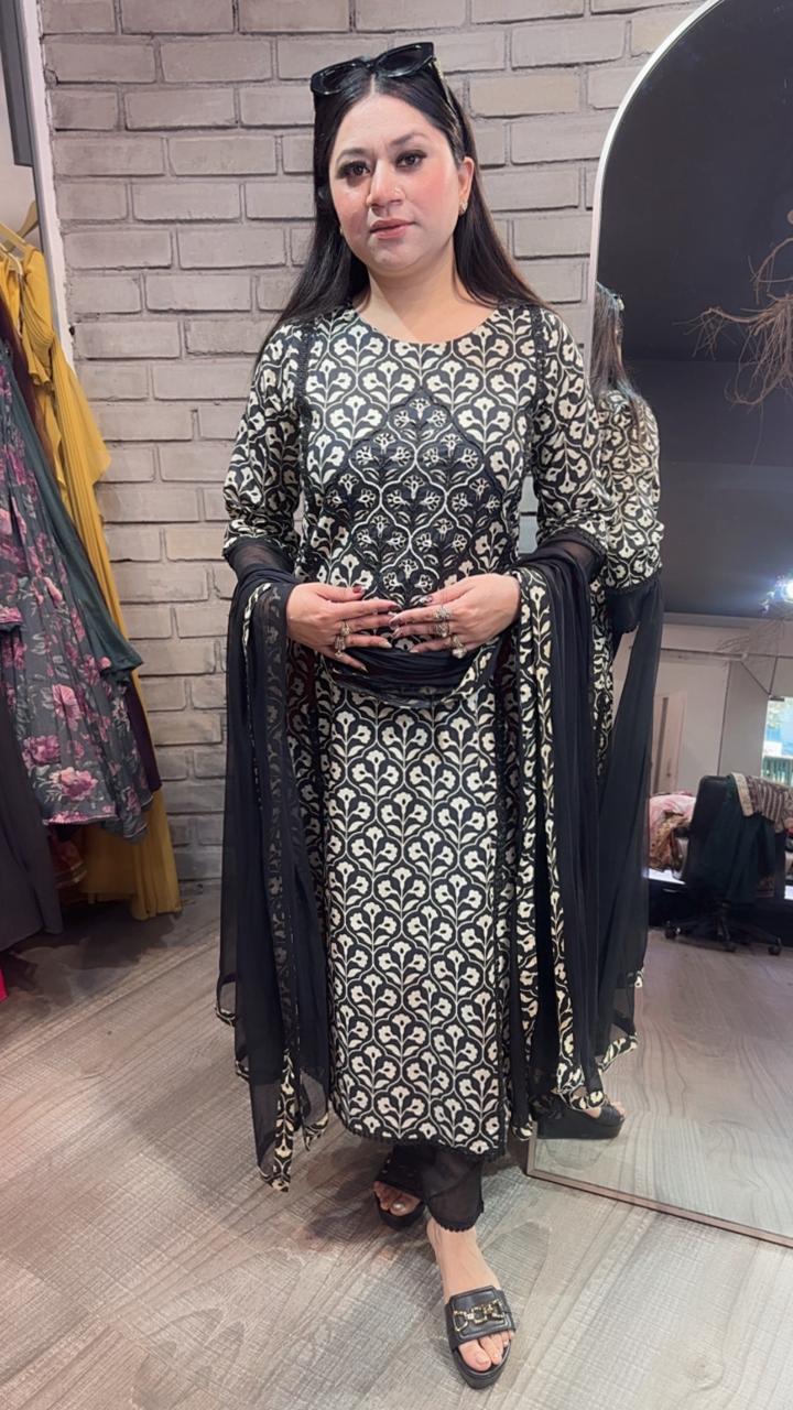 Sabya Cotton Digital Designer Suit