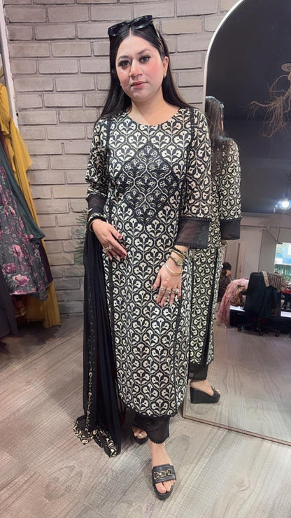Sabya Cotton Digital Designer Suit