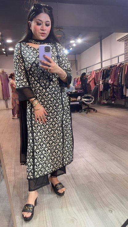 Sabya Cotton Digital Designer Suit