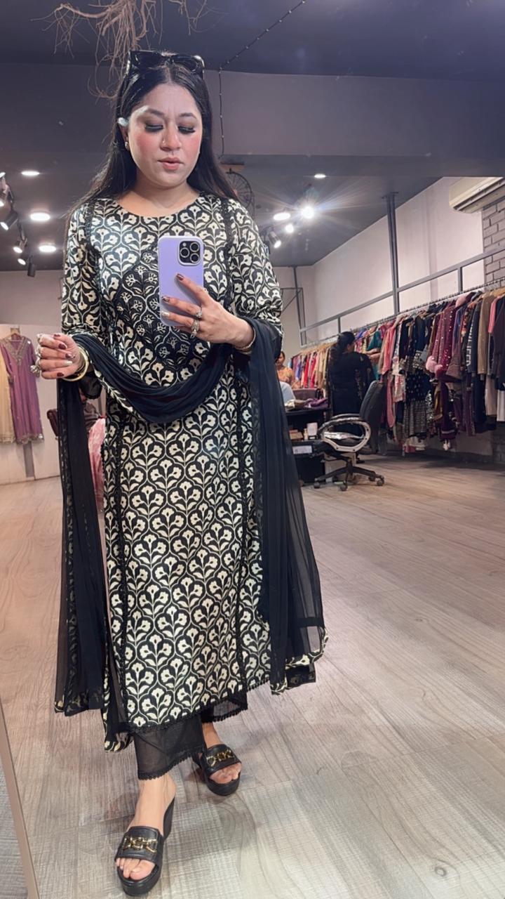 Sabya Cotton Digital Designer Suit