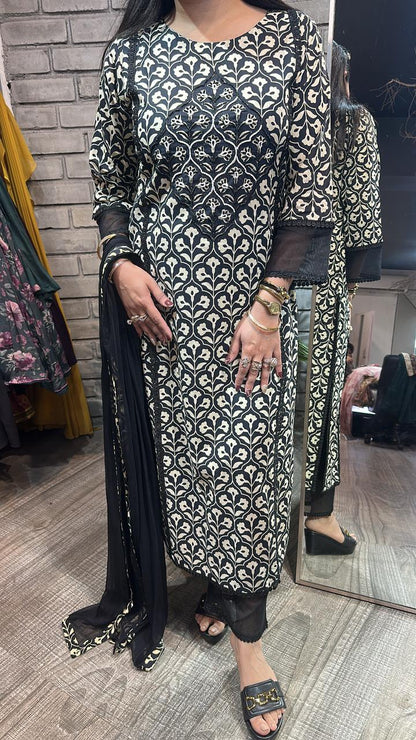 Sabya Cotton Digital Designer Suit