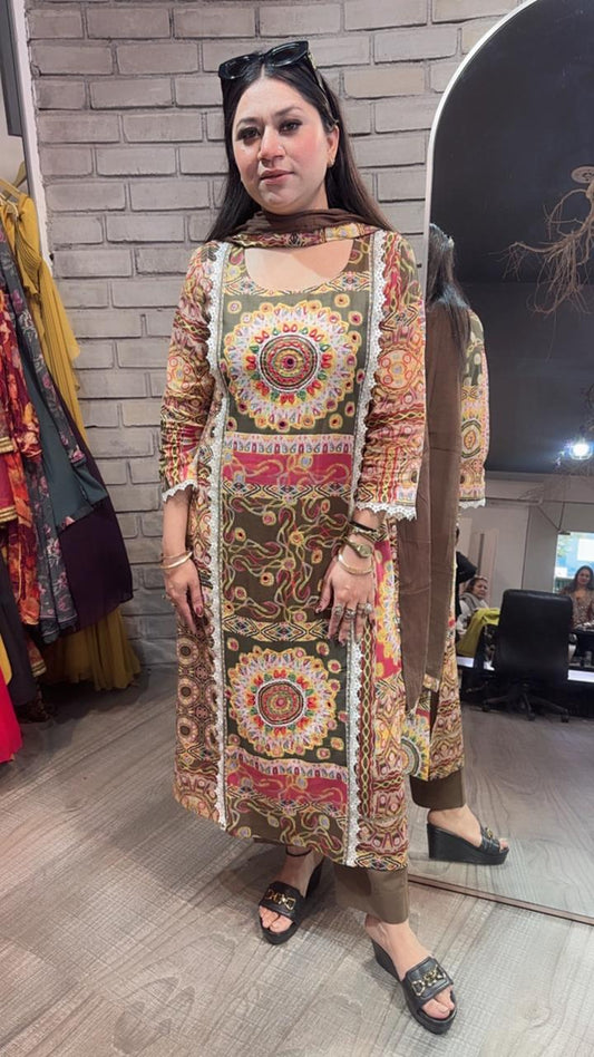 Rehmat Cotton Digital Designer Suit