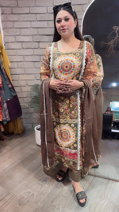 Rehmat Cotton Digital Designer Suit