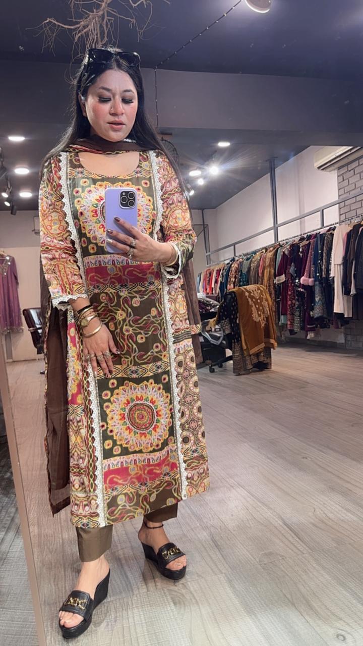 Rehmat Cotton Digital Designer Suit