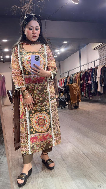 Rehmat Cotton Digital Designer Suit