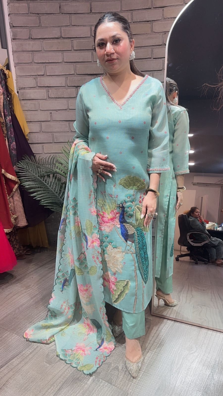 Bamboo Aqua Designer Suit