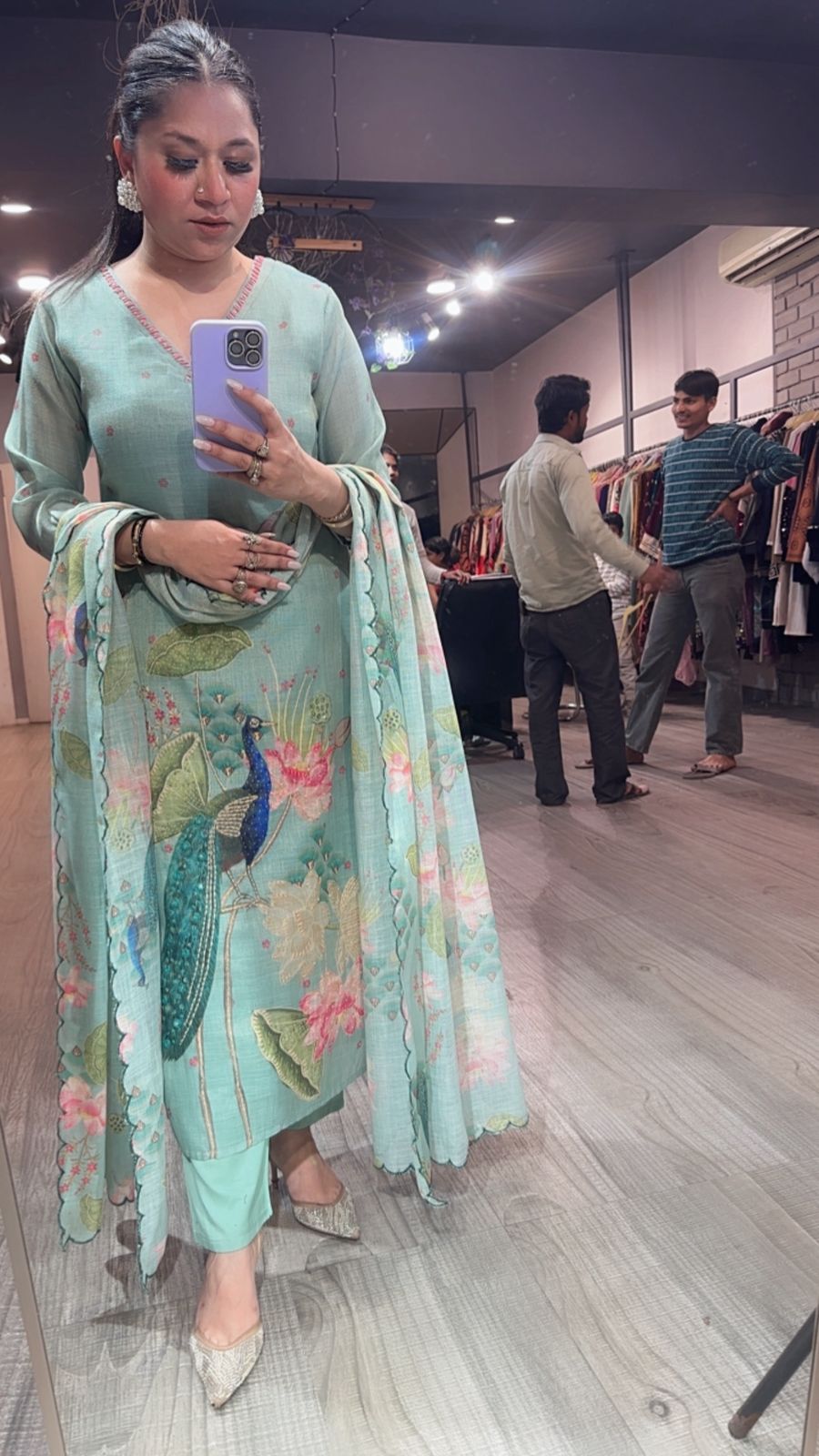 Bamboo Aqua Designer Suit
