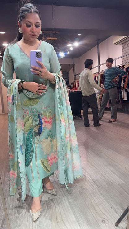 Bamboo Aqua Designer Suit