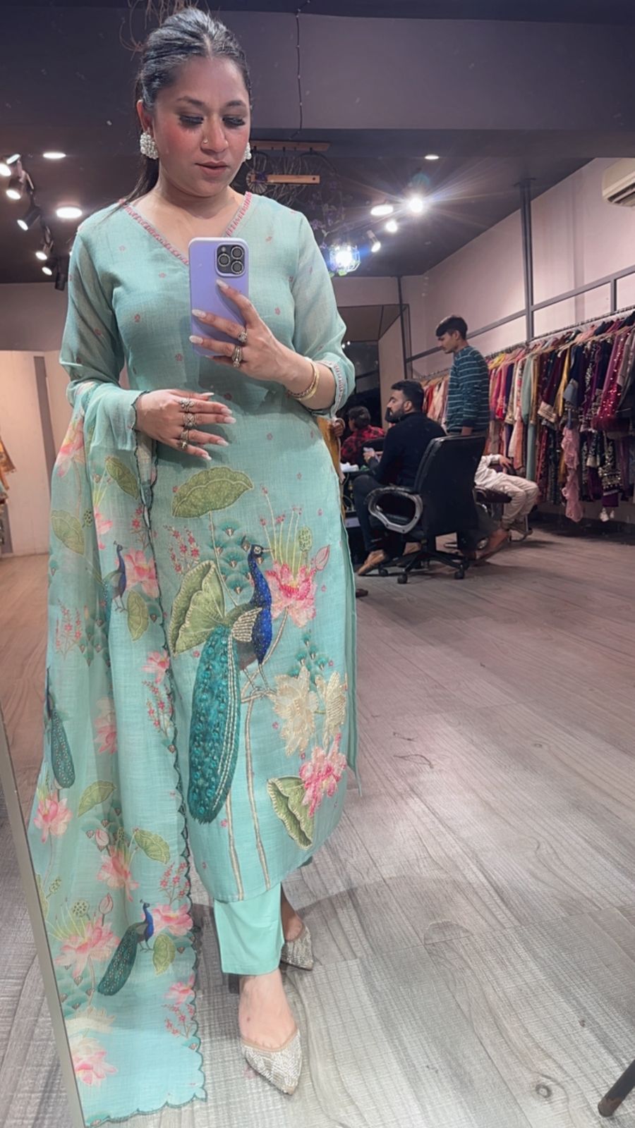 Bamboo Aqua Designer Suit