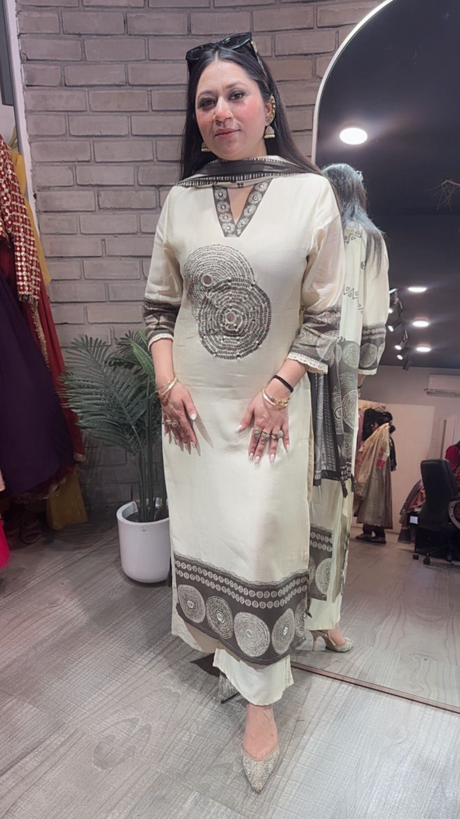 Meethi Ivory Birthday Designer Suit
