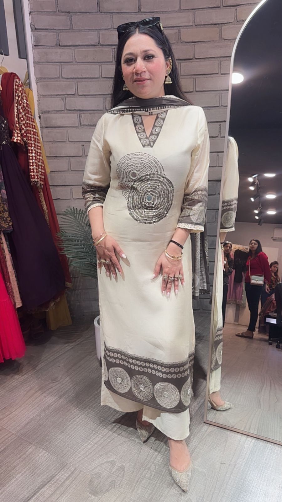 Meethi Ivory Birthday Designer Suit
