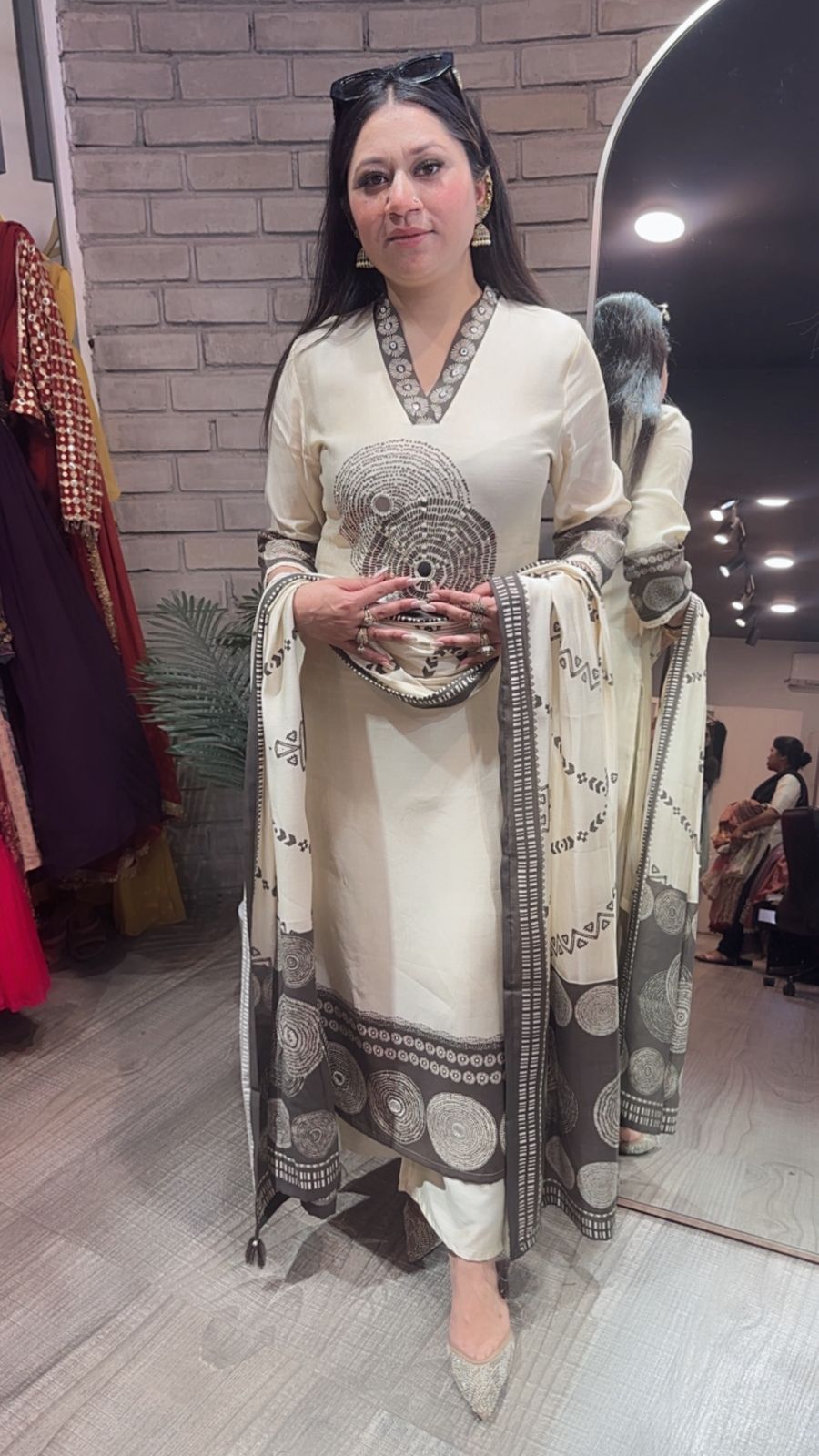 Meethi Ivory Birthday Designer Suit