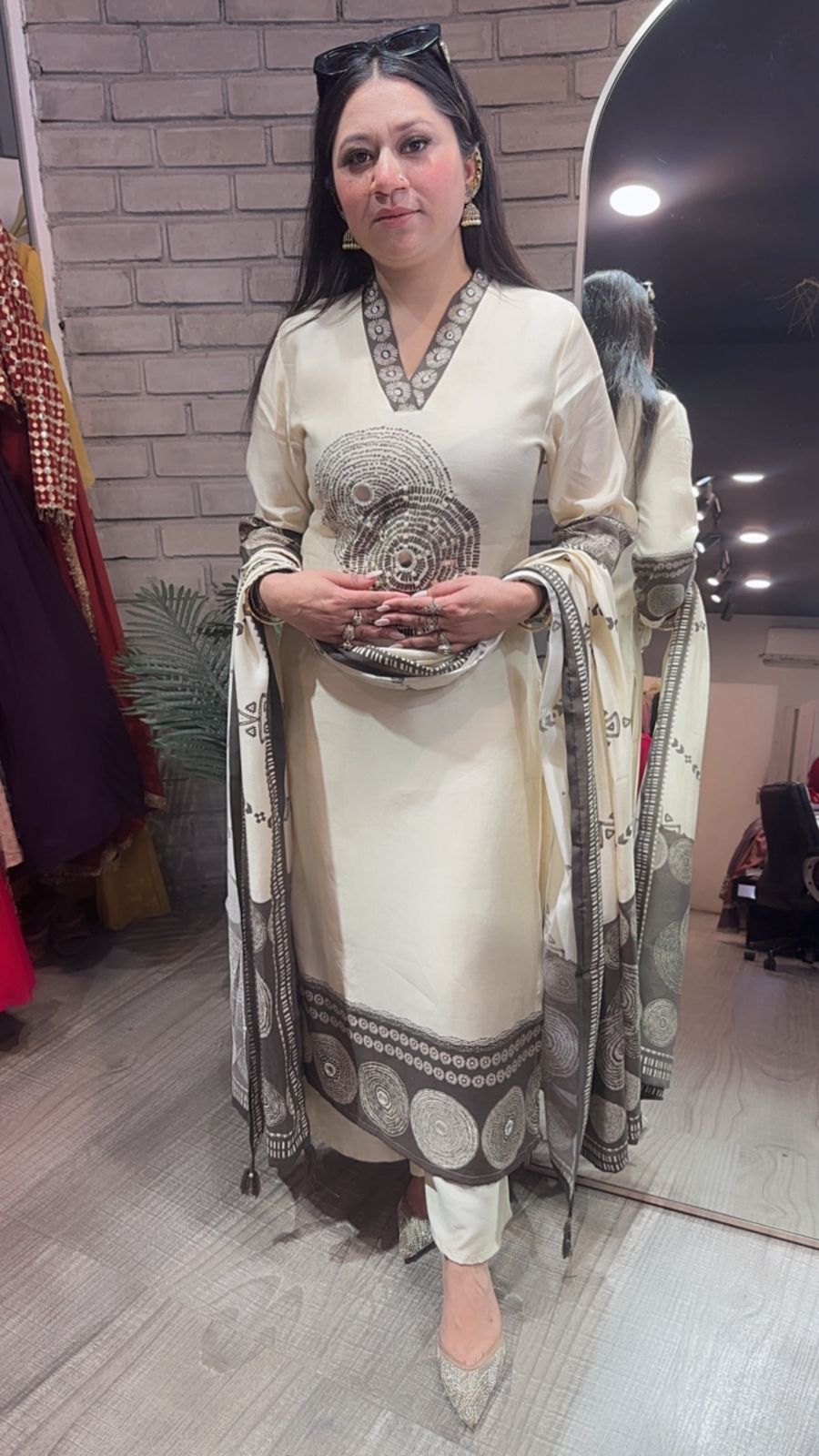 Meethi Ivory Birthday Designer Suit