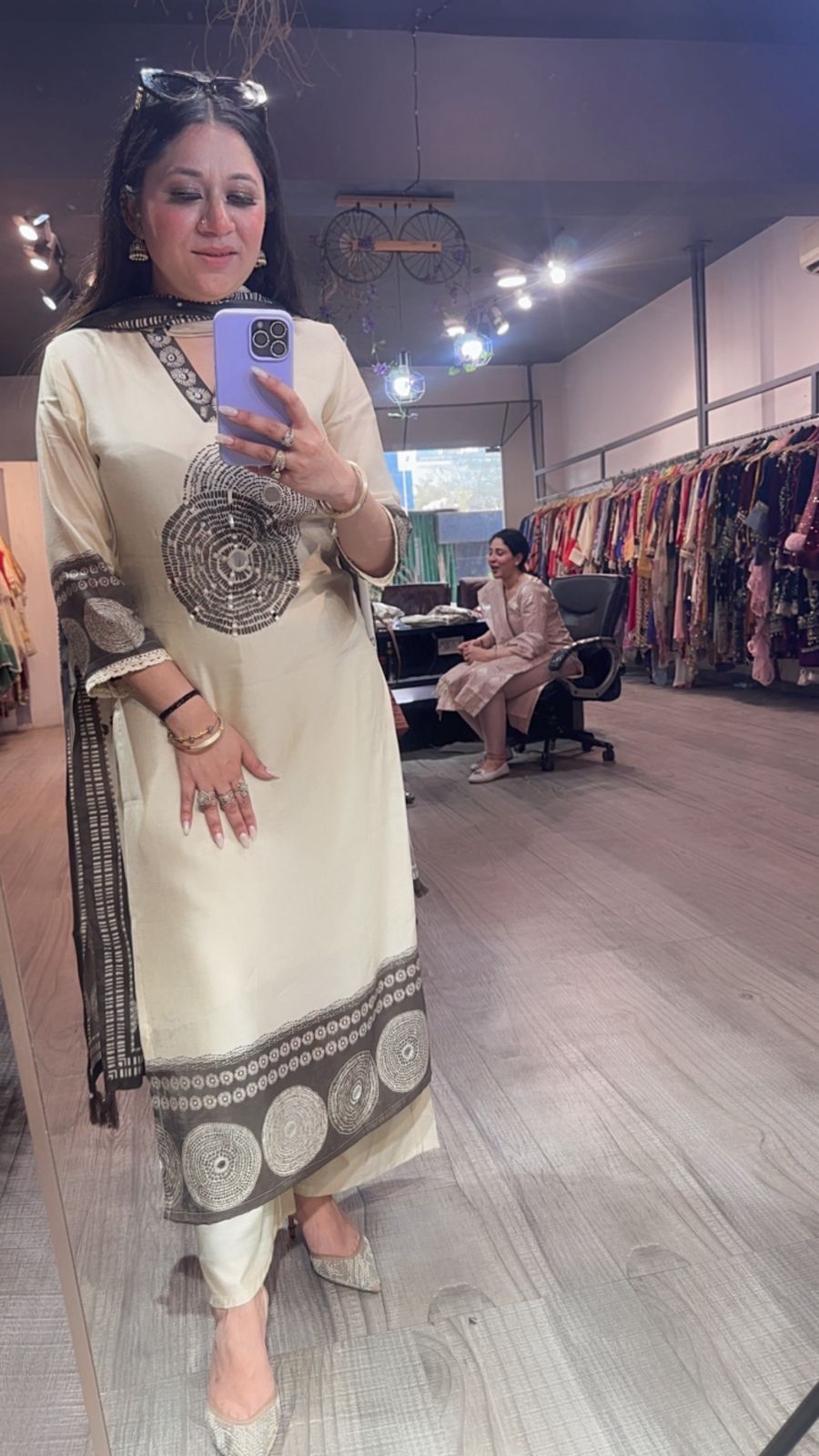 Meethi Ivory Birthday Designer Suit